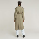 G-STAR Outlet Fluid Trench Coat Green
