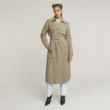 G-STAR Outlet Fluid Trench Coat Green