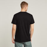 G-STAR Outlet Text Chest T-Shirt Black