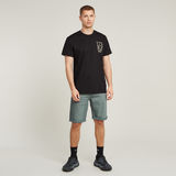 G-STAR Outlet Text Chest T-Shirt Black