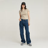 G-STAR Outlet Micro Placket Slim Top Beige
