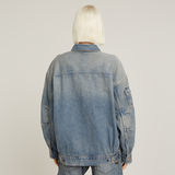 G-STAR Outlet Long Drifter Jacket Light blue