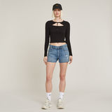 G-STAR Outlet True Denim Shorts Raw Edge Medium blue