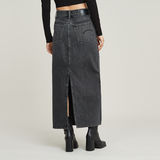 G-STAR Outlet Viktoria Snaps Long Skirt Grey