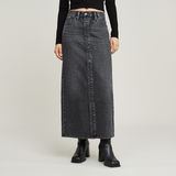 G-STAR Outlet Viktoria Snaps Long Skirt Grey