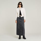 G-STAR Outlet Viktoria Snaps Long Skirt Grey