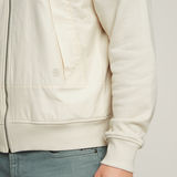 G-STAR Outlet Sudadera Woven Mix Relaxed Blanco