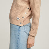 G-STAR Outlet Overdyed Structure Knitted Sweater Pink
