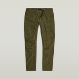 G-STAR Outlet Rovic Zip 3D Regular Tapered Pants Green
