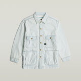 G-STAR Outlet Oversized Chore Jacket Light blue