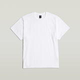 G-STAR Outlet Camiseta Seam Detail Loose Blanco