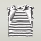 G-STAR Outlet Seam Detail Stripe Loose Top Multi color