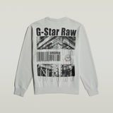 G-STAR Outlet Substance Back Graphic Relaxed Sweater Grey