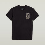 G-STAR Outlet Text Chest T-Shirt Black