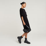G-STAR Outlet Saddle Sleeve Loose T-Shirt Dress Black
