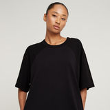 G-STAR Outlet Saddle Sleeve Loose T-Shirt Dress Black