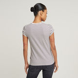 G-STAR Outlet Stripe Eyben Slim V-Neck Top 2.0 Multi color