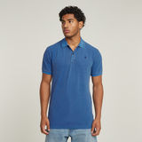 G-STAR Outlet Dunda Overdyed Slim Polo Medium blue