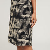 G-STAR Outlet Sprayed Letters Loose Dress Multi color