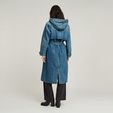 G-STAR Outlet Trench Rain Jacket Medium blue