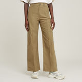 G-STAR Outlet High Waist Cargo Pants Green