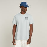 G-STAR Outlet Barcode Back Graphic Loose T-Shirt Grey