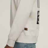 G-STAR Outlet Substance Back Graphic Relaxed Sweater White