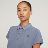 G-STAR Outlet Seam Detail Polo Dress Light blue