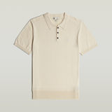 G-STAR Outlet Knitted Polo White