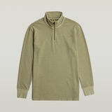 G-STAR Outlet Overdyed Half Zip Tweeter Green