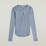 G-STAR Outlet Deep V-Neck Slim Top Light blue