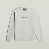 G-STAR Outlet G-Script Logo Sweater Grey