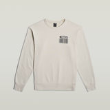 G-STAR Outlet Substance Back Graphic Relaxed Sweater White