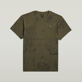 G-STAR Outlet Wash Allover T-Shirt Multi color