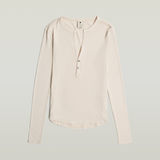 G-STAR Outlet Deep V-Neck Slim Top Pink