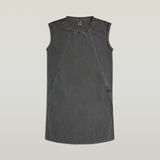 G-STAR Outlet Seam Detail Overdyed Loose Dress Black