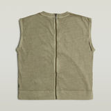 G-STAR Outlet Back Zip Overdyed Top Green