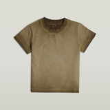 G-STAR Outlet Overdyed Micro Boxy Top Green
