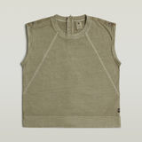 G-STAR Outlet Back Zip Overdyed Top Green