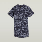 G-STAR Outlet Sprayed Letters Loose Dress Multi color