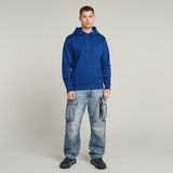 G-STAR Outlet Premium Core Hooded Sweater Medium blue