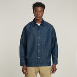 G-STAR Outlet Long Pocket Boxy Fit Shirt Dark blue