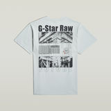 G-STAR Outlet Barcode Back Graphic Loose T-Shirt Grey