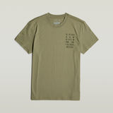 G-STAR Outlet Text Chest T-Shirt Green
