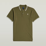 G-STAR Outlet Dunda Slim Stripe Polo Green