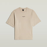 G-STAR Outlet Camiseta Center Chest Boxy Beige