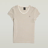 G-STAR Outlet Stripe Eyben Slim V-Neck Top 2.0 Multi color