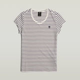 G-STAR Outlet Stripe Eyben Slim V-Neck Top 2.0 Multi color