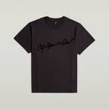 G-STAR Outlet Flock G-Script Loose T-Shirt Black