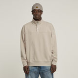 G-STAR Outlet Sudadera Snap Button Loose Beige